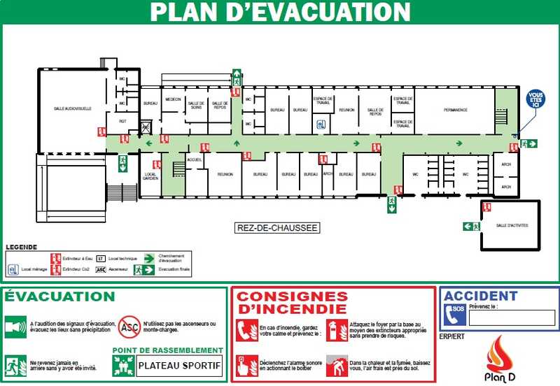 Panneau D'échelle De Secours En Cas D'incendie