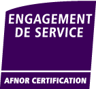 Logo Afnor certification engagement de service 